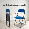 Infinity Goods Klappstühle – 4er-Set – Klappstühle – Samt – Produktbild-Vorschau 3