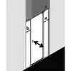 Kermi RA1AR160181PK Pendeltür Raya 1AR 1600x Produktbild-Vorschau 2