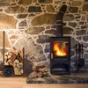 Wózek na drewno kominkowe Relaxdays, 2 gumowe koła, wózek o Podgląd zdjęcia produktu 2