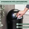eluno Poubelle à poussoir 35 litres en tôle d'acier, Voir les images du produit 3