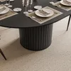 Ausziehbarer Tisch ELODIE 120–160 cm schwarz Produktbild-Vorschau 3