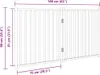 vidaXL 2 ks Skladacia brána pre psov 160 cm z masívneho Náhľad obrázku produktu 8