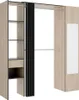 Kleiderschrank mit Vorhang und 1 Tür - Mit Spiegel - 177 cm Produktbild-Vorschau 5