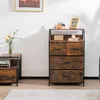 Cassettiera COSTWAY con 4 cassetti, credenza con 4 cassetti Anteprima dell’immagine prodotto 2