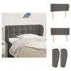 vidaXL Kopfteil mit Ohren Grau 103x23x78/88 cm Kunstleder - Produktbild-Vorschau 1