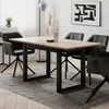 Ausziehbarer Esstisch Damon 120/160x90 - Eiche/anthrazit Produktbild-Vorschau 8