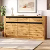 Komoda Merax w stylu falistym z 3 szufladami i 9 Podgląd zdjęcia produktu 3