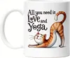All You Need Is Love And Yoga Tasse Weiß Geschenkidee für Produktbild-Vorschau 1