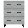 vidaXL Sideboard Grau Sonoma 69,5x34x90 cm Holzwerkstoff Produktbild-Vorschau 5