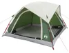 vidaXL Tenda da campeggio 4 persone Verde Impermeabile Anteprima dell’immagine prodotto 3