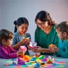 100x papier multicolore - 140 g/m² - Papier de bricolage & Voir les images du produit 4