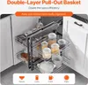 Organizér do kuchyňské skříňky VEVOR se 2 úrovněmi a 4 Náhled obrázku produktu 3