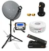 PremiumX Camping Sat Anlage 45cm Antenne LNB Kabel Stativ Produktbild-Vorschau 1