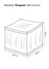 Moustiquaire Deconet Kingsize XXL - D210 x S240cm - ECRU - Voir les images du produit 2