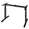 A black adjustable desk frame isolated on a white background. Náhled obrázku produktu