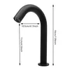 A black faucet with dimensions indicated. Náhled obrázku produktu