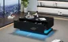 Sweiko 90x50x38cm schwarzer Hochglanz-Couchtisch, Sofatisch Produktbild-Vorschau 5