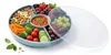 Snackbox transparent mit 5 Fächern und Deckel - 30 cm - Produktbild-Vorschau 1