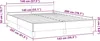 A diagram of a bed frame with dimensions indicated by measurement lines and text. Náhľad obrázku produktu
