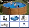 Stahlwandpool Set (5-teilig) hoch rund 360 x 120 cm, Stahl Produktbild-Vorschau 6