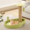 COSTWAY Kratzbaum 50cm hoch, Katzenbaum im Avocado-Optik, Produktbild-Vorschau 8