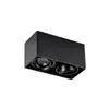 Arcchio Downlight Kubika, 19 cm, schwarz, 2-flg., Metall Produktbild-Vorschau 1