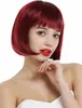 WIG ME UP Perücke kurz klassischer Bob gerader Pony Rot Produktbild-Vorschau 1