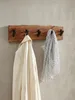 Wandgarderobe, Akazien-Massivholz & Metall, Naturkante. Produktbild-Vorschau 6
