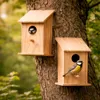 Set van 2 Vogelhuisjes Hout – Nestkast voor Mezen – Met Productafbeelding-voorbeeld 3