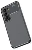 A black carbon-look phone case for a Samsung Galaxy S22 is shown against a white background. Produktbild-Vorschau