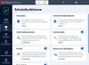 A screenshot of the Bitdefender Total Security software interface, showing various protection features. Produktbild-Vorschau
