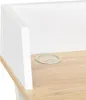 vidaXL Stôl biely a prírodný 80x50x84 cm Náhľad obrázku produktu 5