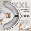 Stillkissen 190x30 XXL | Füllung EPS Mikroperlen | Bezug Produktbild-Vorschau 3