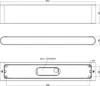 Technical drawing of an outdoor light fixture with dimensions. Produktbild-Vorschau