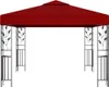 vidaXL Pavillon 3x3 m Weinrot Produktbild-Vorschau 1