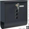 Monzana Boîte aux lettres murale XXL acier zingué Voir les images du produit 1