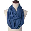Jersey Stoff Loop Schal Dunkelblau Produktbild-Vorschau 2