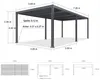 PURPLE LEAF Lamellenpergola 3×4,25 m – verstellbares Produktbild-Vorschau 7