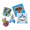 DOTZIES® Original Diamond Painting Kreativset Blau 6 teilig Produktbild-Vorschau 2