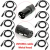 Bühne Licht Kabel Drähte 10 Stück 6.6 Fuß 2 m 3 Pin Stecker Produktbild-Vorschau 5