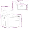 vidaXL Fauteuil relax avec releveur Crème Similicuir Voir les images du produit 7