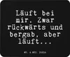 Mr. & Mrs. Panda Mauspad Läuft bei mir. Zwar... - Schwarz - Produktbild-Vorschau 1