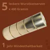 Bauernwurst in der Dose - Wurstspezialitäten - 5 x 400g | 1 Produktbild-Vorschau 2