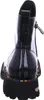 A black patent leather boot with a platform sole and rainbow stitching. Produktbild-Vorschau