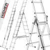 Drabina aluminiowa z opcją na schody 3x9 HIGHER 5,06m Hobby Podgląd zdjęcia produktu 1