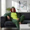 Pyjama Onesie Kigurumi Kostüm für Erwachsene Grün Produktbild-Vorschau 9