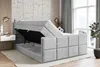ALTDECOR Boxspringbett mit Fußteil, 2 Matratzen und Topper Produktbild-Vorschau 3