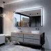 Badspiegel mit LED Beleuchtung - Sydney - 90 cm, 80 cm Produktbild-Vorschau 4