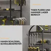 Lager- und Regalsysteme, 3-lagiges Wandmontage Lagerregal, Produktbild-Vorschau 2
