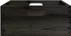 vidaXL Scatola di legno con maniglie nera 40x30x13 cm in Anteprima dell’immagine prodotto 5